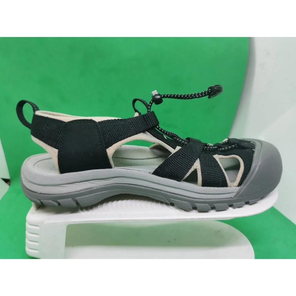 Keen Venice H2 Sandals Womens Size 7.5 Black/Gray Waterproof Closed Toe Outdoor